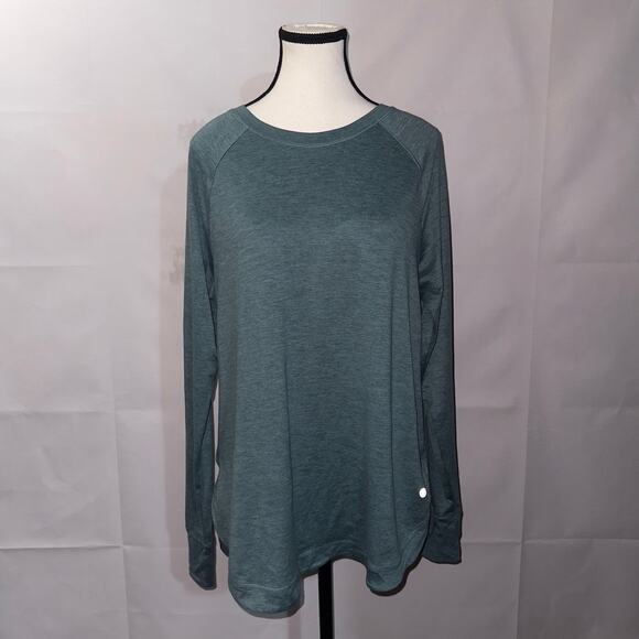 Apana Long Sleeve Pleat Back Top Womens size large - Picture 1 of 7